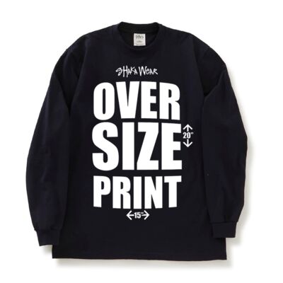Shaka Wear OVER SIZE PRINT - Max Heavyweight Long Sleeve T-Shirt Thumbnail