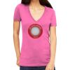 Tultex 214 - Ladies' Slim Fit Fine Jersey V-Neck Thumbnail