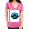 Tultex 214 - Ladies' Slim Fit Fine Jersey V-Neck Thumbnail