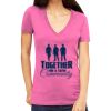 Tultex 214 - Ladies' Slim Fit Fine Jersey V-Neck Thumbnail
