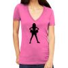 Tultex 214 - Ladies' Slim Fit Fine Jersey V-Neck Thumbnail