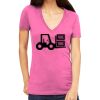 Tultex 214 - Ladies' Slim Fit Fine Jersey V-Neck Thumbnail