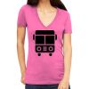 Tultex 214 - Ladies' Slim Fit Fine Jersey V-Neck Thumbnail