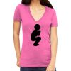 Tultex 214 - Ladies' Slim Fit Fine Jersey V-Neck Thumbnail