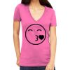 Tultex 214 - Ladies' Slim Fit Fine Jersey V-Neck Thumbnail